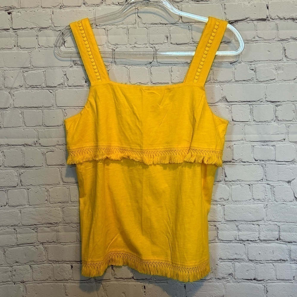 J Crew Ruffle Tank Top size Small